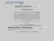 Tablet Screenshot of jpeguploader.com
